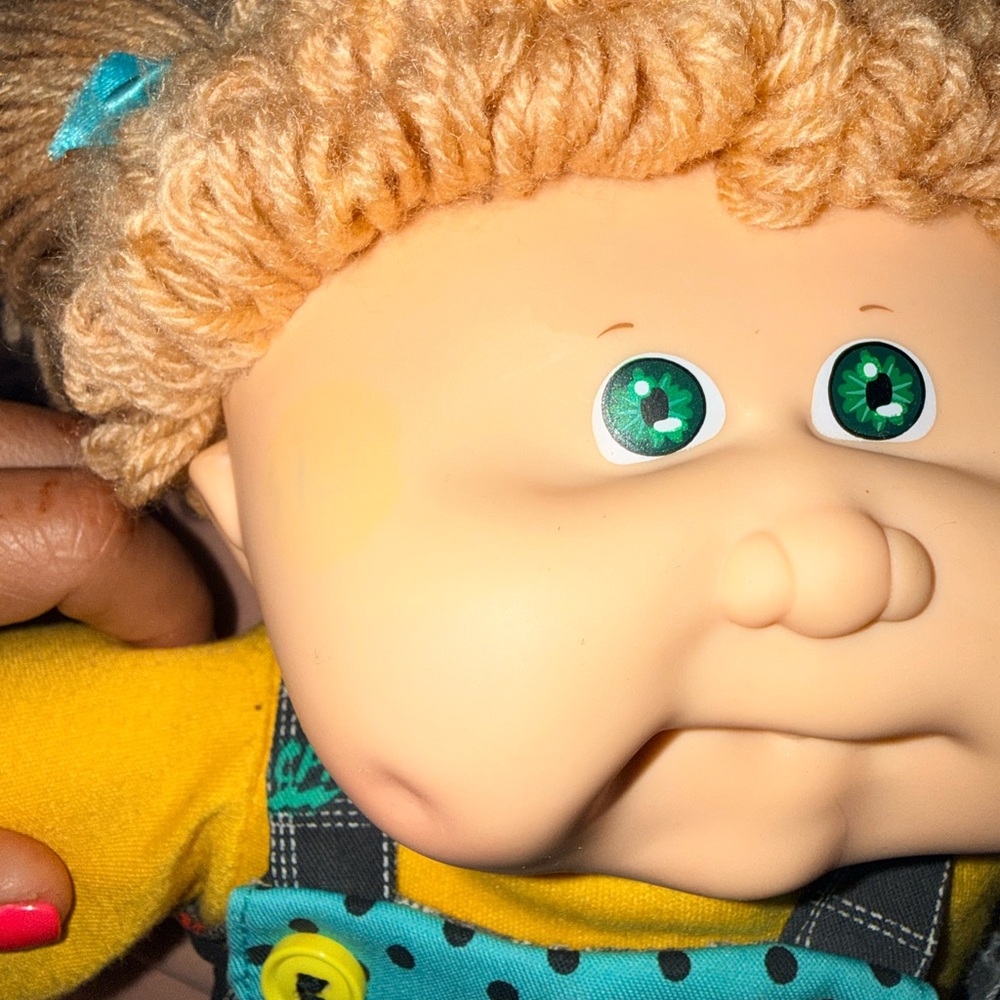 Original vintage, Cabbage Patch kid Doll Complete Set 1990 Hasbro green eyes - Picture 8 of 16